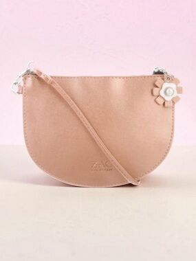 New! ZAC POSEN Celia Rose Gold Crossbody Bag